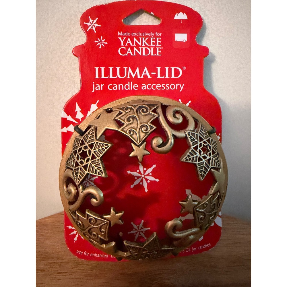 Yankee Candle Illuma Lid Christmas Tree Star 2007 Topper New